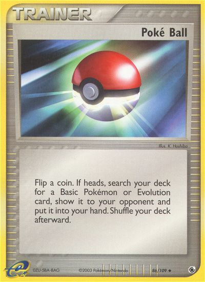 Poke Ball (86/109) [EX: Ruby & Sapphire] | Card Citadel