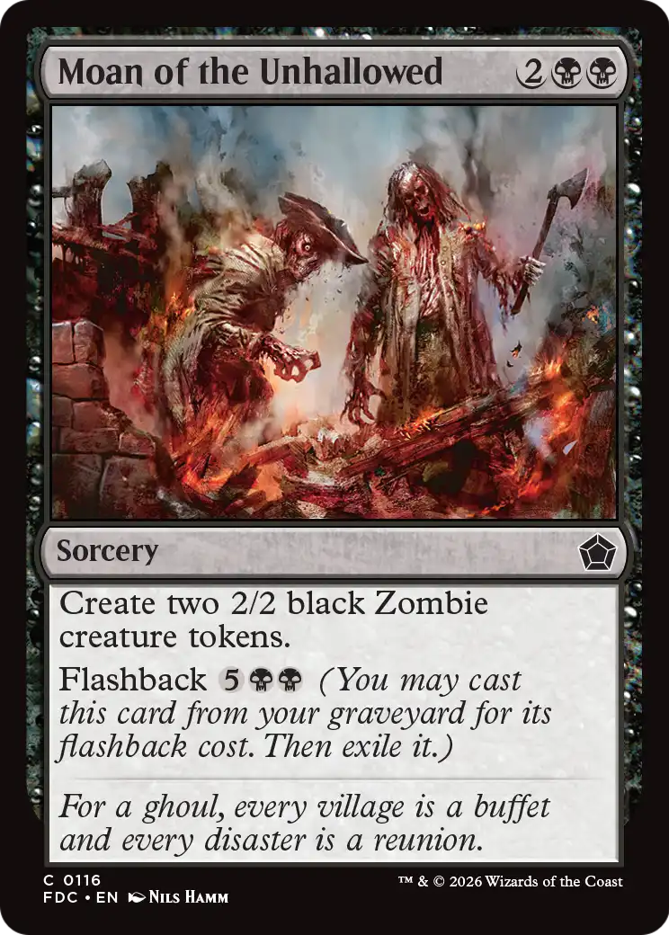 Moan of the Unhallowed [Foundations Commander] | Card Citadel