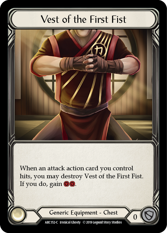 Vest of the First Fist [ARC152-C] (Arcane Rising)  1st Edition Cold Foil | Card Citadel