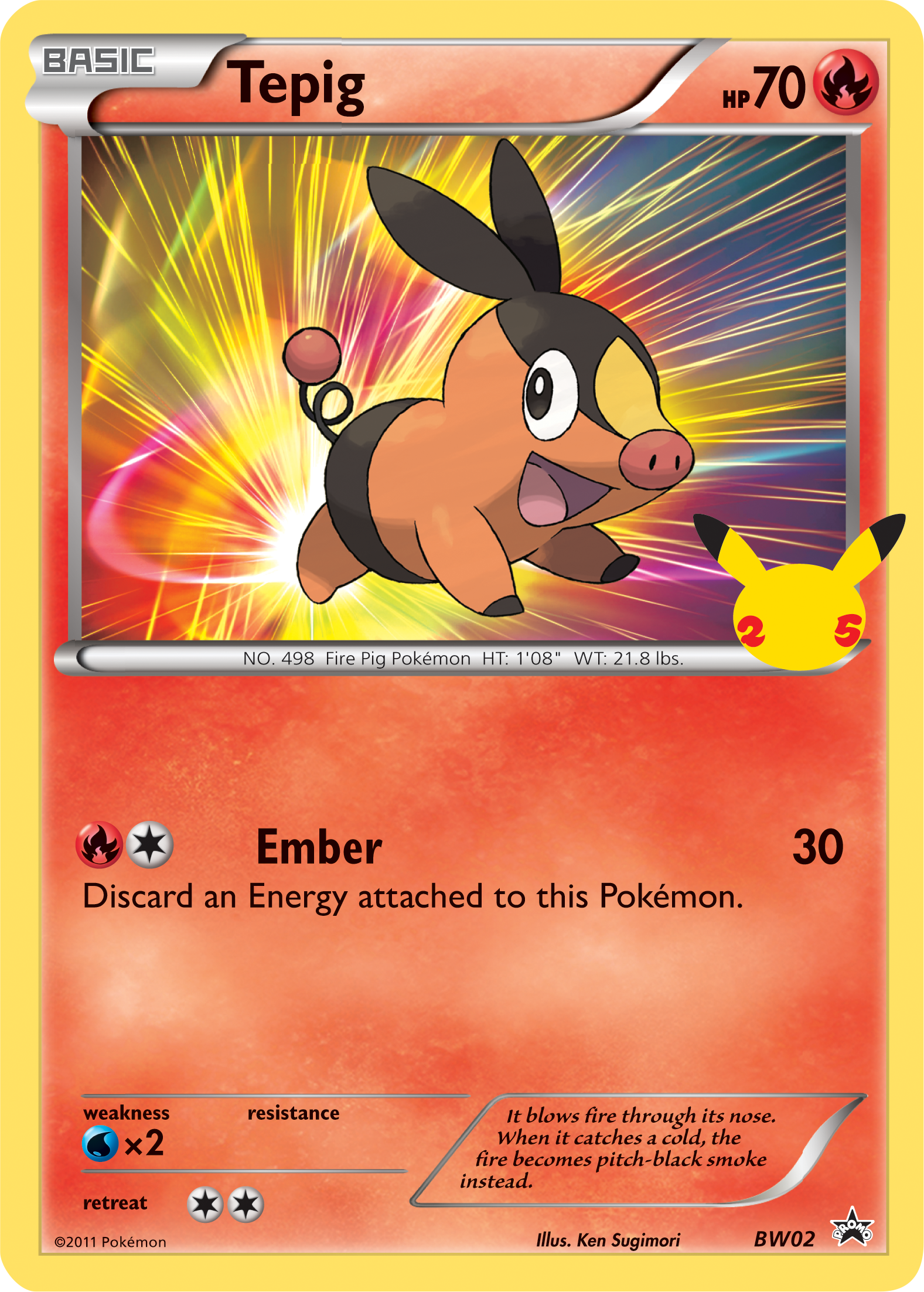 Tepig (BW02) (Jumbo Card) [First Partner Pack] | Card Citadel