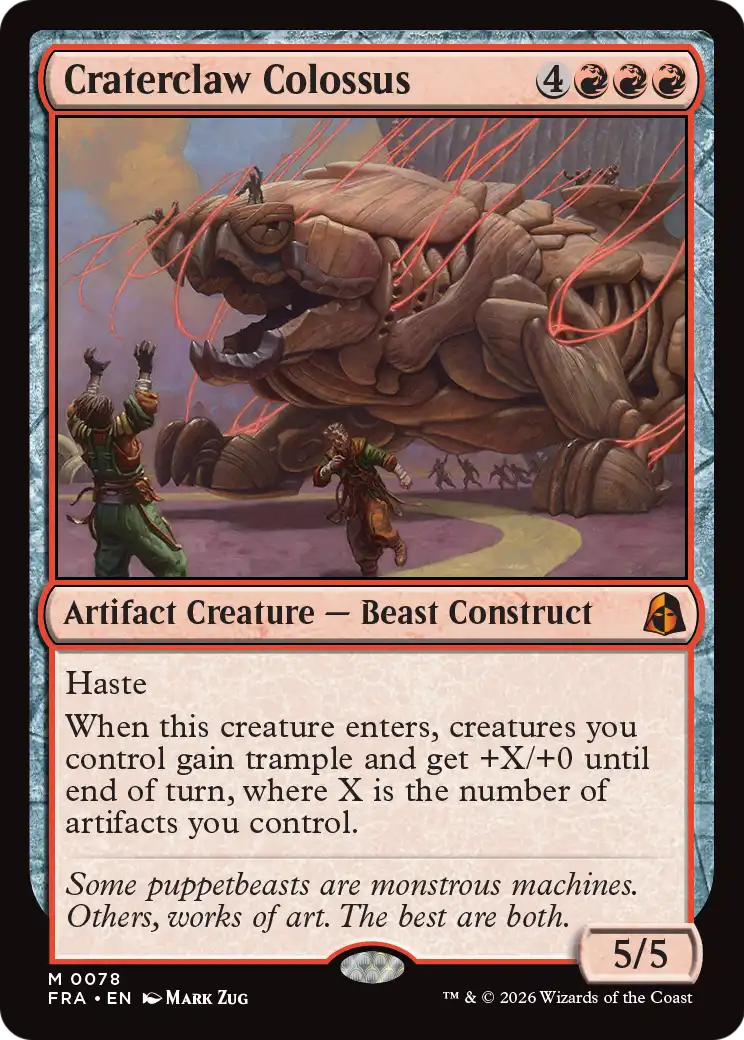 Craterclaw Colossus [Reality Fracture] | Card Citadel