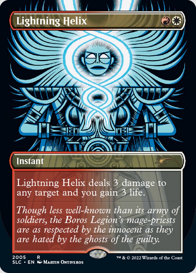 Lightning Helix (Borderless) [Secret Lair Countdown Kit] | Card Citadel