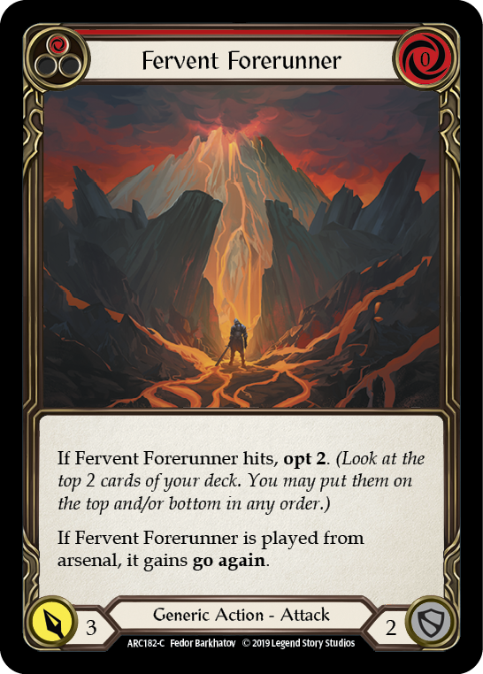 Fervent Forerunner (Red) [ARC182-C] (Arcane Rising)  1st Edition Normal | Card Citadel