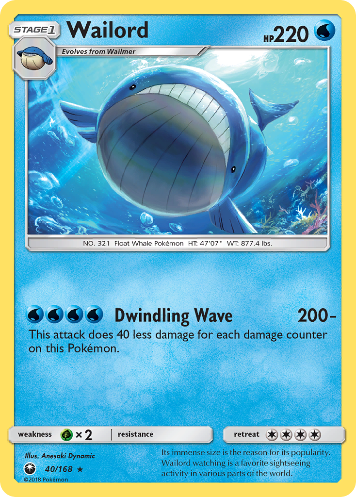 Wailord (40/168) [Sun & Moon: Celestial Storm] | Card Citadel