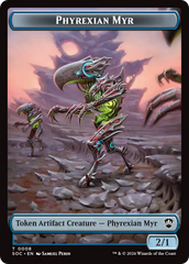 Elemental (0021) // Phyrexian Myr Double-Sided Token [Secrets of Strixhaven Commander Tokens] | Card Citadel