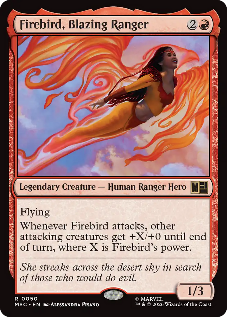 Firebird, Blazing Ranger [Marvel Super Heroes Commander] | Card Citadel