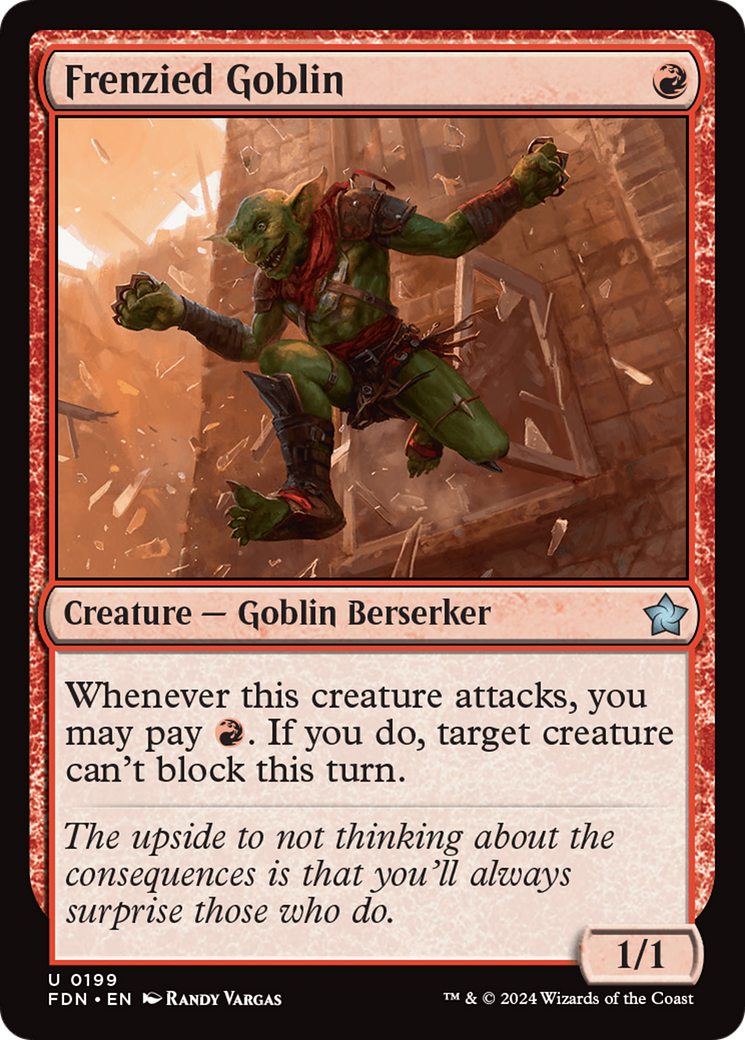 Frenzied Goblin [Foundations] | Card Citadel