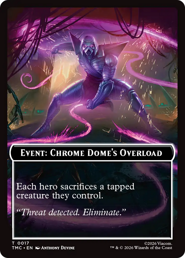 Event: Chrome Dome's Overload [Teenage Mutant Ninja Turtles Commander Tokens] | Card Citadel
