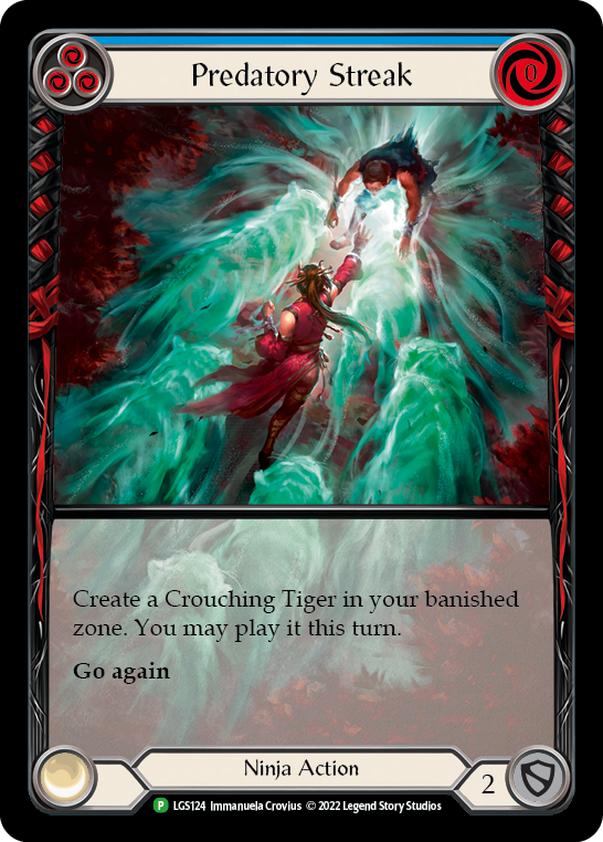 Predatory Streak (Blue) [LGS124] (Promo)  Rainbow Foil | Card Citadel