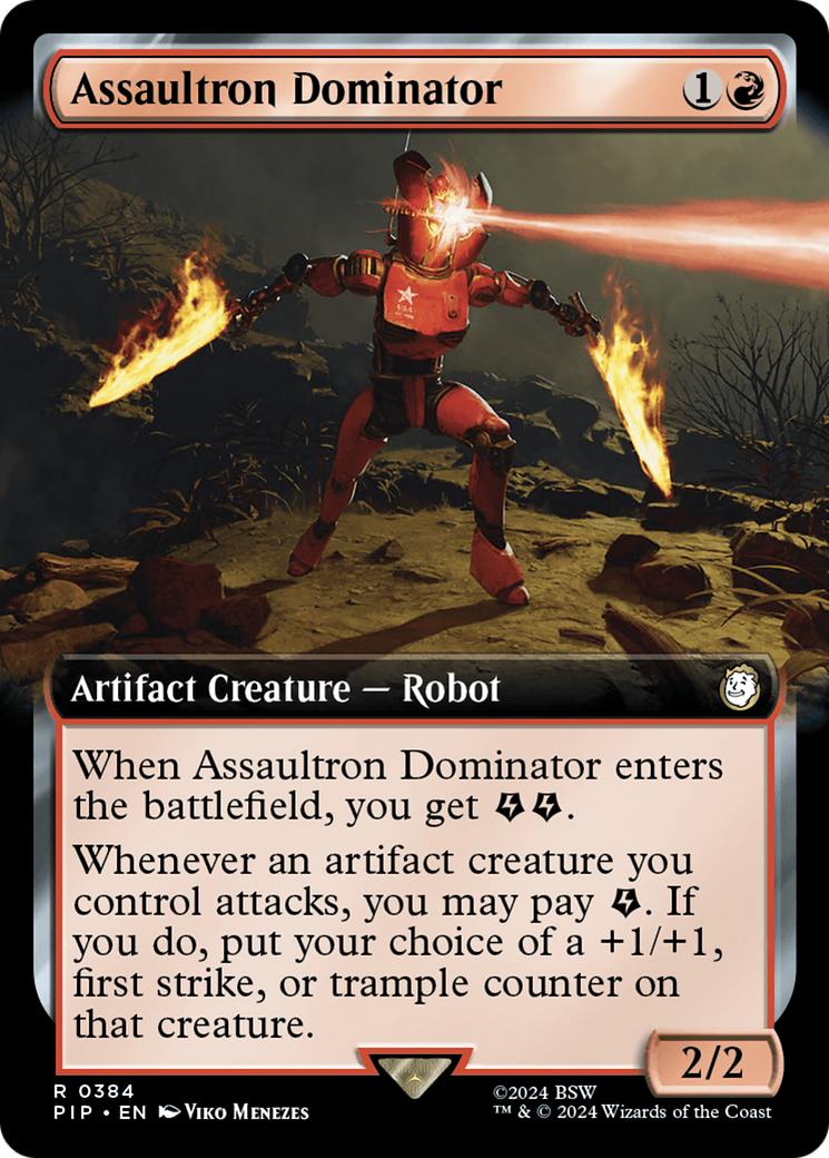 Assaultron Dominator (Extended Art) [Fallout] | Card Citadel