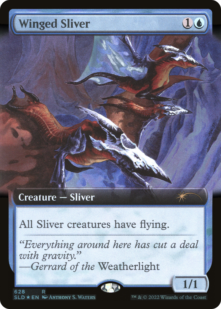 Winged Sliver (Extended Art) [Secret Lair Drop Promos] | Card Citadel