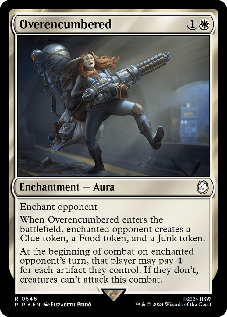 Overencumbered (Surge Foil) [Fallout] | Card Citadel