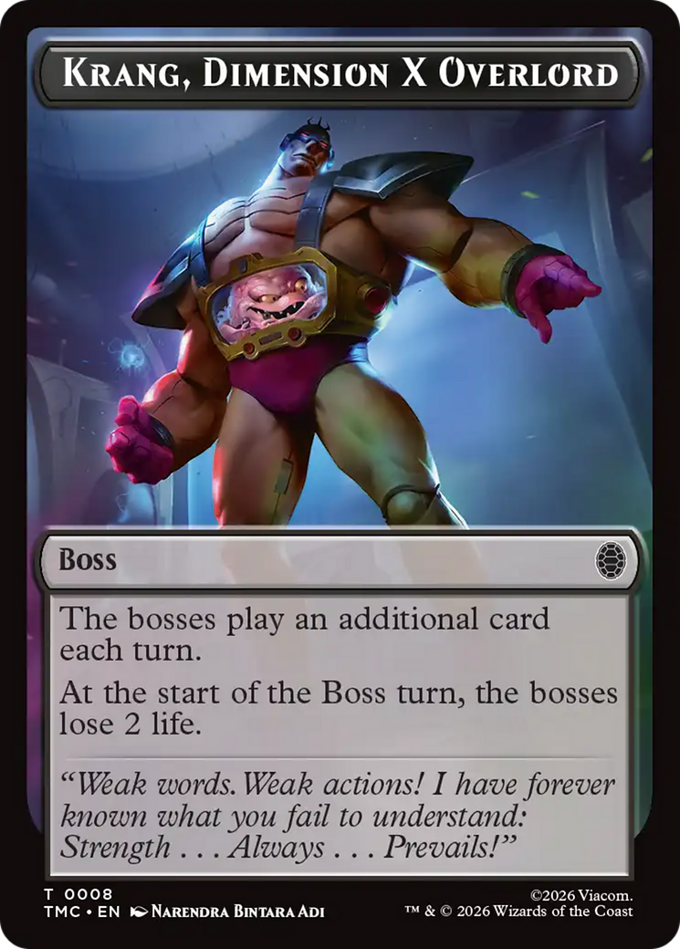 Krang, Dimension X Overlord [Teenage Mutant Ninja Turtles Commander Tokens] | Card Citadel
