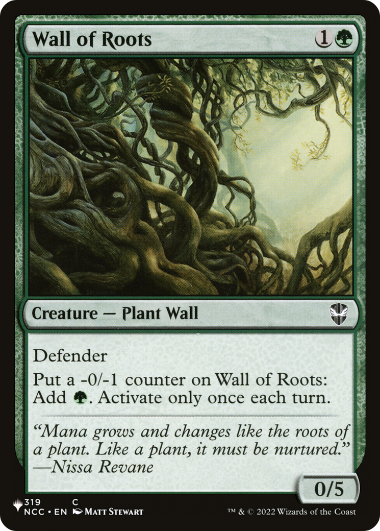 Wall of Roots [The List Reprints] | Card Citadel