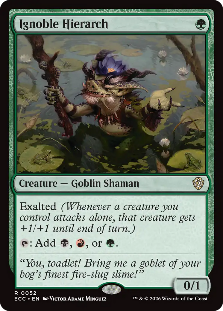 Ignoble Hierarch [Lorwyn Eclipsed Commander] | Card Citadel