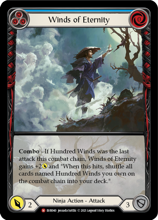 Winds of Eternity [EVR040] (Everfest)  1st Edition Extended Art Rainbow Foil | Card Citadel