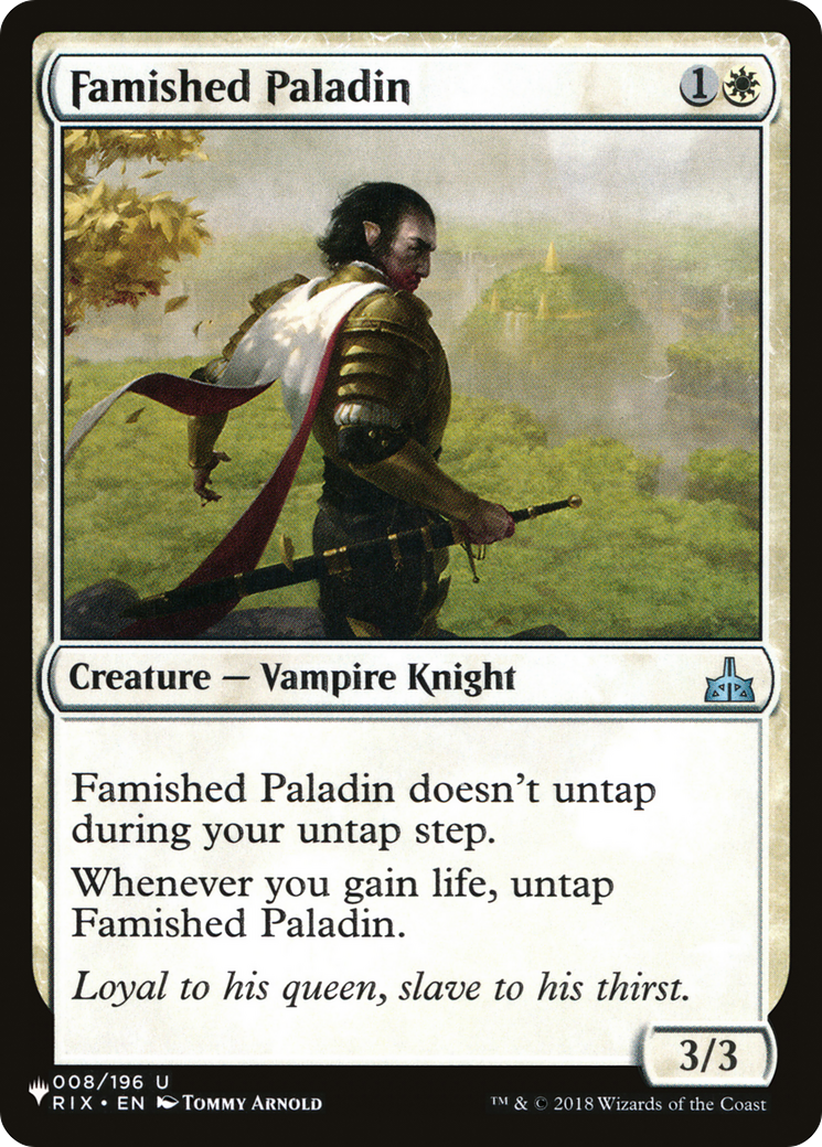 Famished Paladin [The List] | Card Citadel