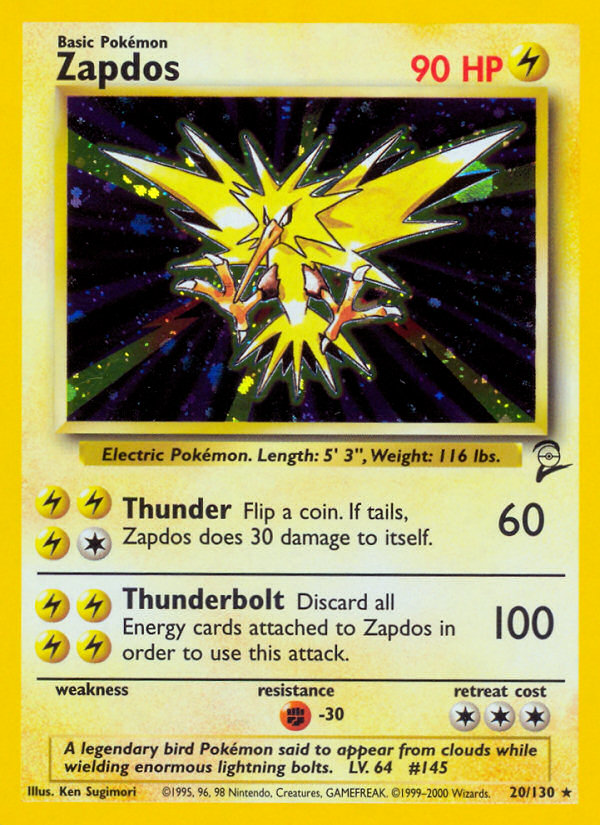 Zapdos (20/130) [Base Set 2] | Card Citadel