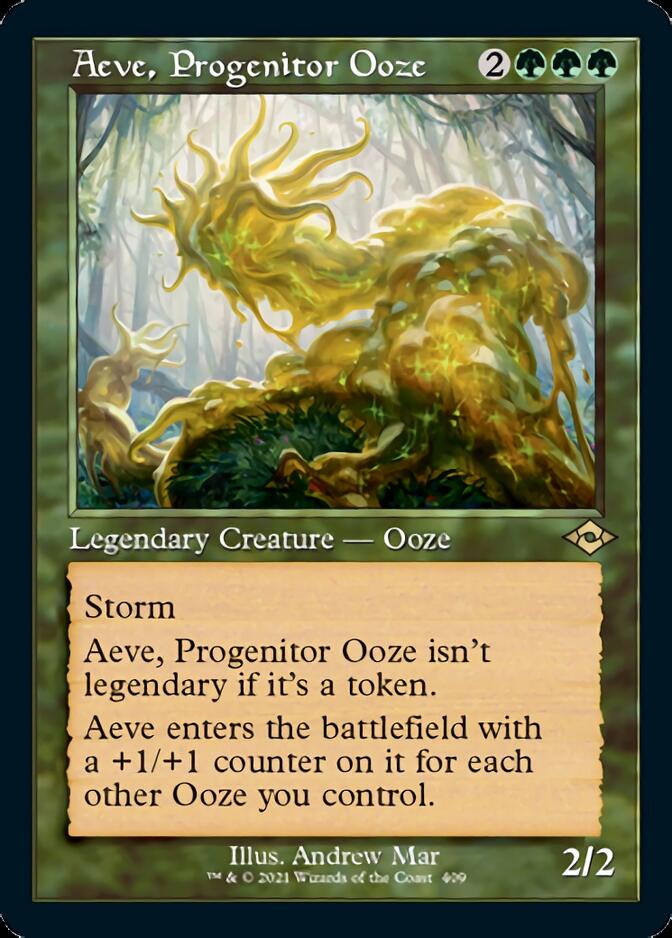 Aeve, Progenitor Ooze (Retro Foil Etched) [Modern Horizons 2] | Card Citadel