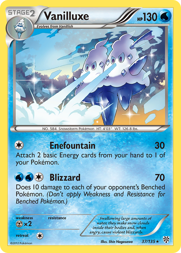 Vanilluxe (37/135) [Black & White: Plasma Storm] | Card Citadel