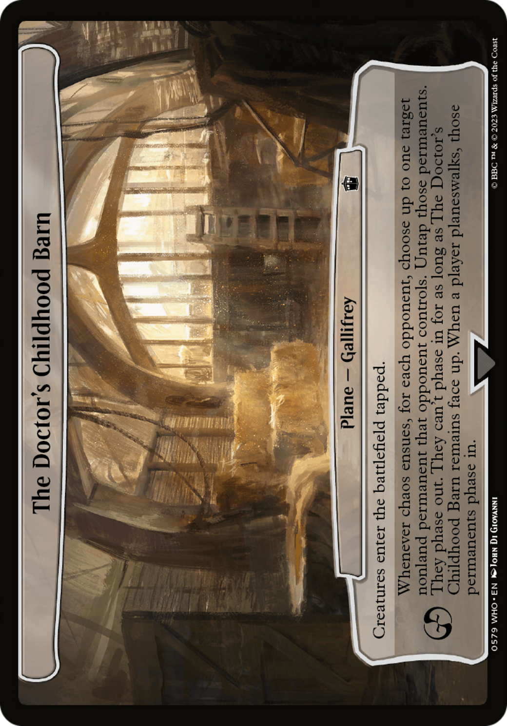 The Doctor's Childhood Barn [Doctor Who] | Card Citadel