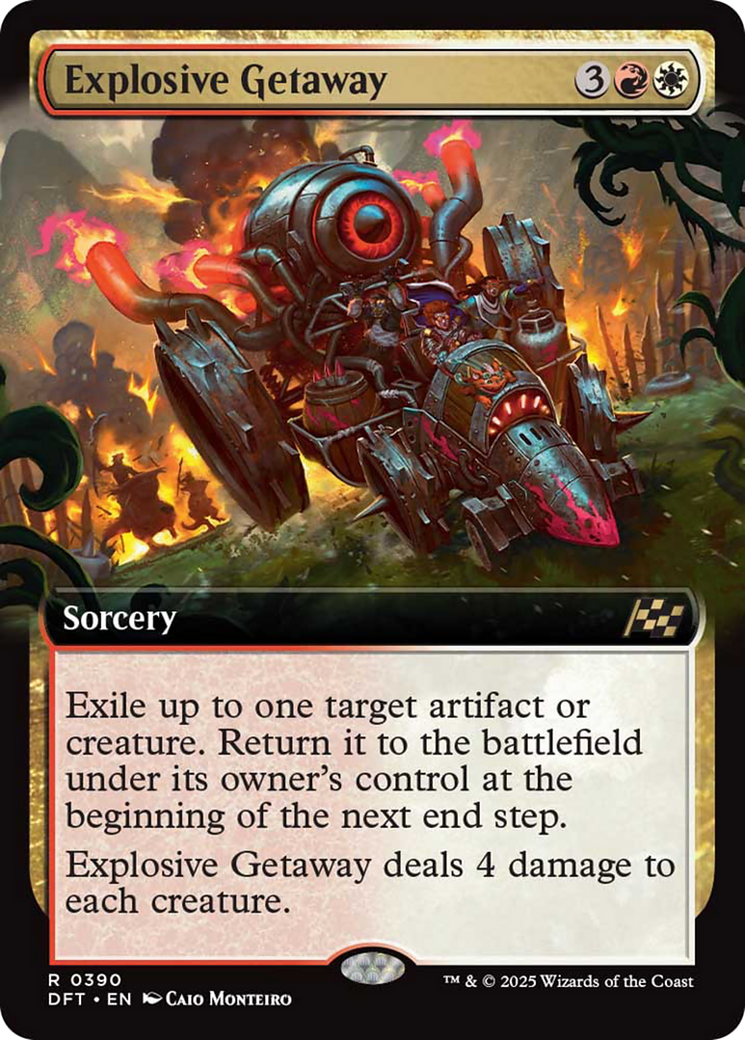 Explosive Getaway (Extended Art) [Aetherdrift] | Card Citadel