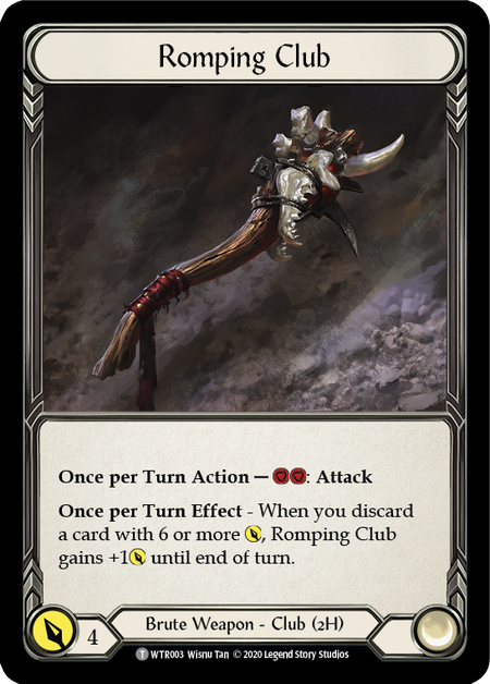 Rhinar, Reckless Rampage // Romping Club [U-WTR001 // U-WTR003] (Welcome to Rathe Unlimited)  Unlimited Normal | Card Citadel