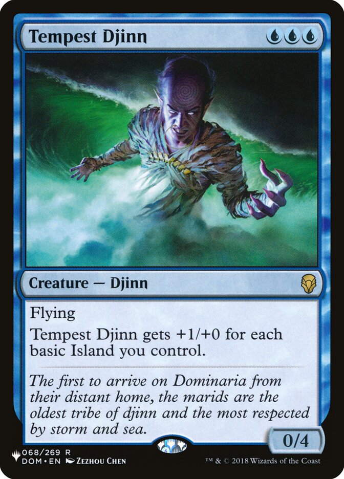 Tempest Djinn [The List] | Card Citadel