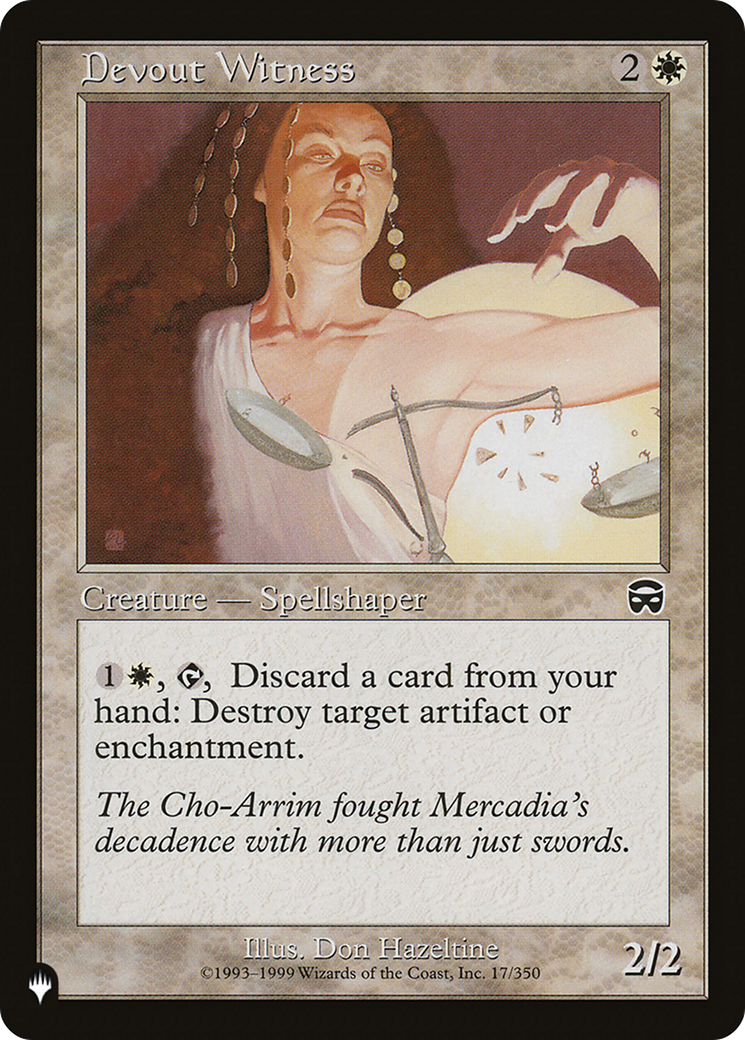 Devout Witness [The List Reprints] | Card Citadel