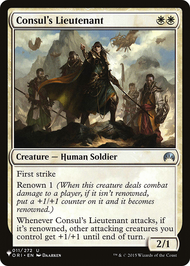 Consul's Lieutenant [The List Reprints] | Card Citadel