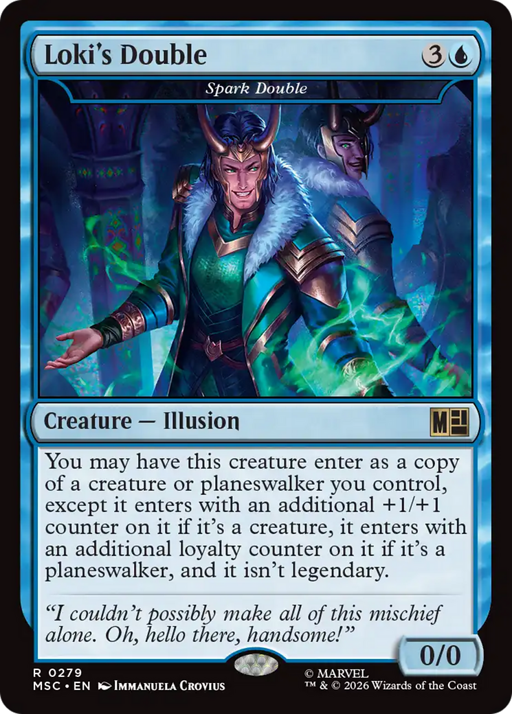 Loki's Double - Spark Double (Surge Foil) [Marvel Super Heroes Commander] | Card Citadel