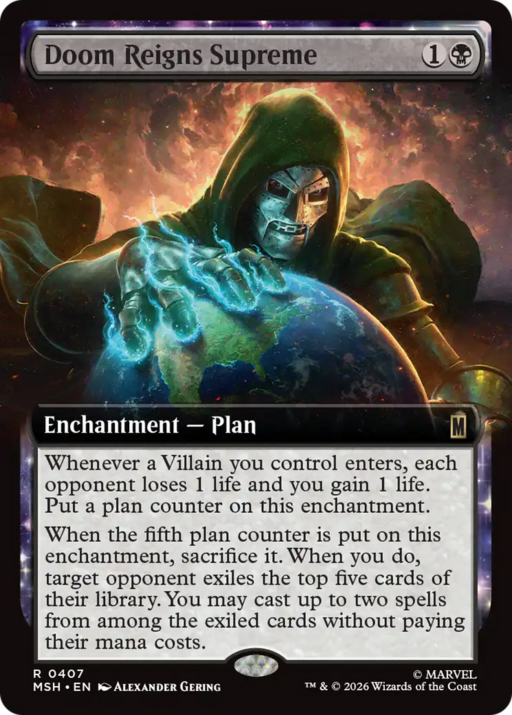 Doom Reigns Supreme (Extended Art) [Marvel Super Heroes] | Card Citadel