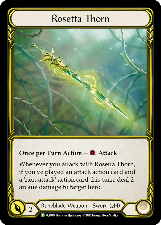 Rosetta Thorn (Golden) [FAB099] (Promo)  Cold Foil | Card Citadel