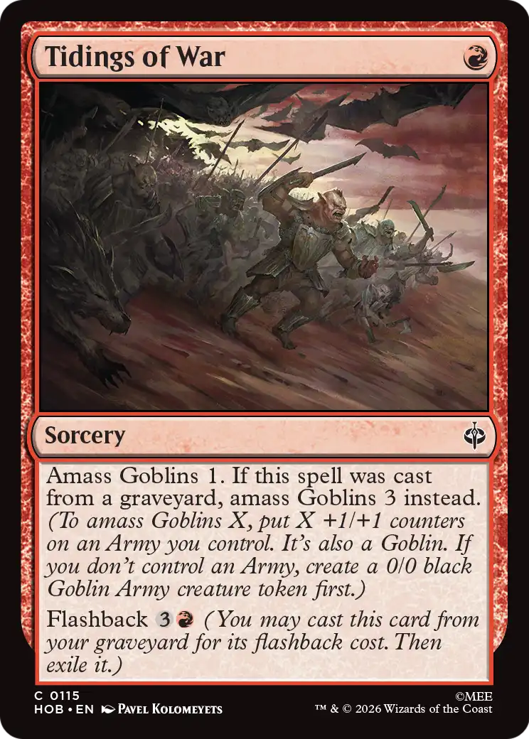 Tidings of War [The Hobbit] | Card Citadel