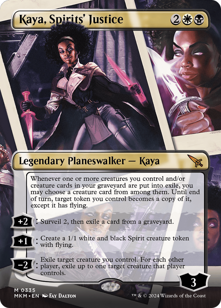 Kaya, Spirits' Justice (Borderless) [Murders at Karlov Manor] | Card Citadel