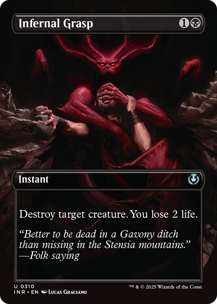 Infernal Grasp (Borderless) [Innistrad Remastered] | Card Citadel