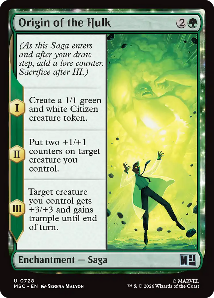 Origin of the Hulk [Marvel Super Heroes Commander] | Card Citadel