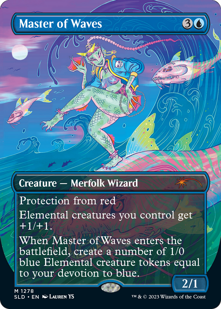 Master of Waves (Borderless) [Secret Lair Drop Series] | Card Citadel