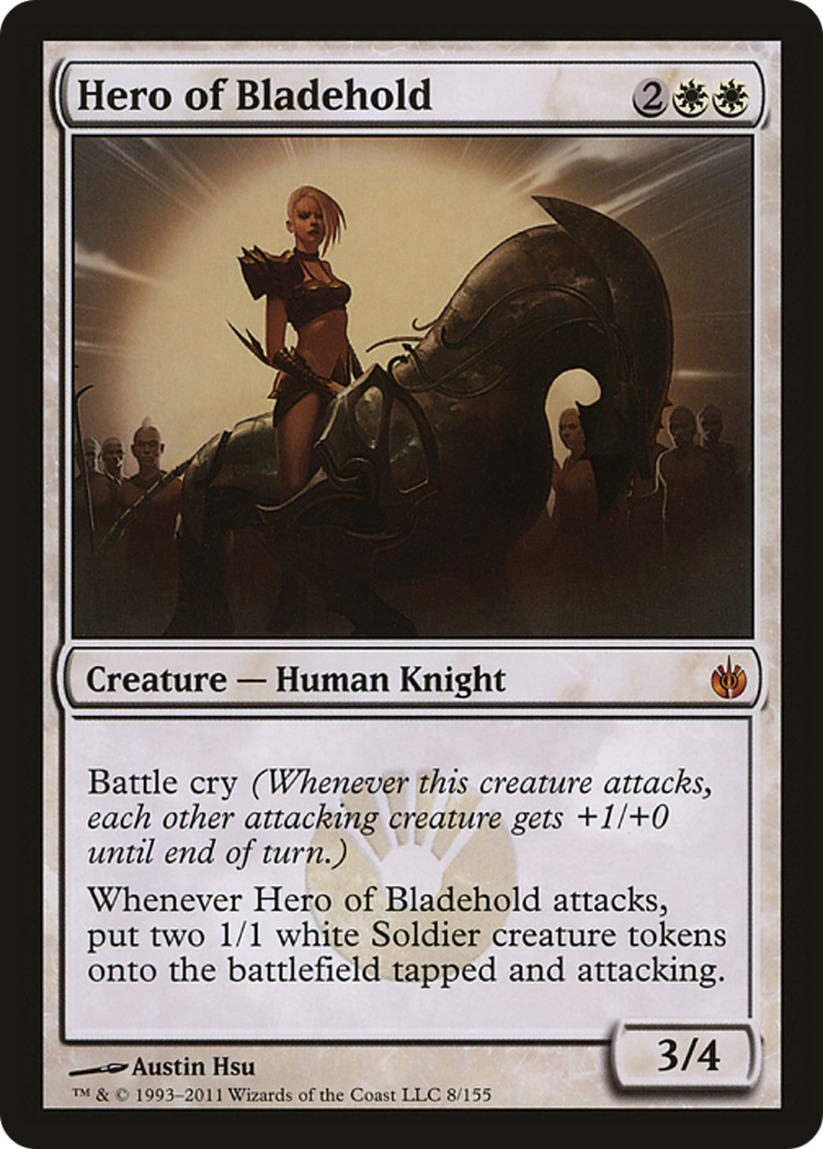 Hero of Bladehold (Mirrodin Besieged) (Oversized) [Oversize Cards] | Card Citadel