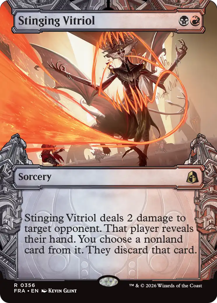Stinging Vitriol (Showcase) [Reality Fracture] | Card Citadel