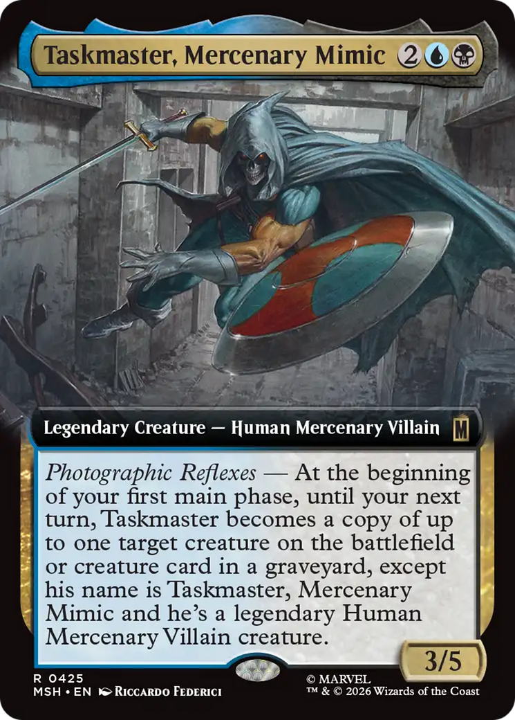 Taskmaster, Mercenary Mimic (Extended Art) [Marvel Super Heroes] | Card Citadel