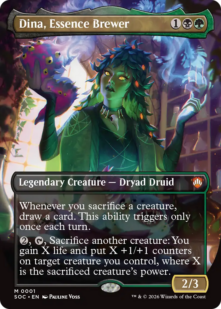 Dina, Essence Brewer (Borderless) [Secrets of Strixhaven Commander] | Card Citadel