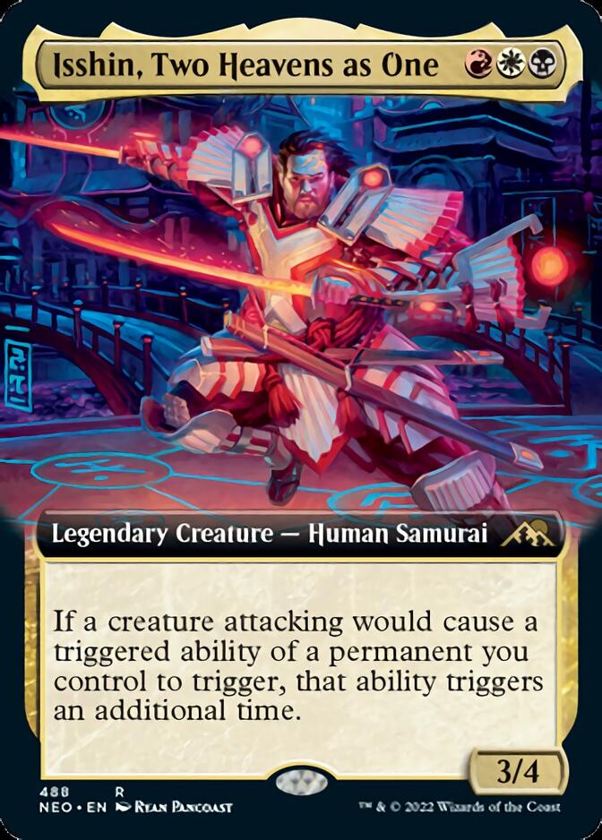 Isshin, Two Heavens as One (Extended Art) [Kamigawa: Neon Dynasty] | Card Citadel