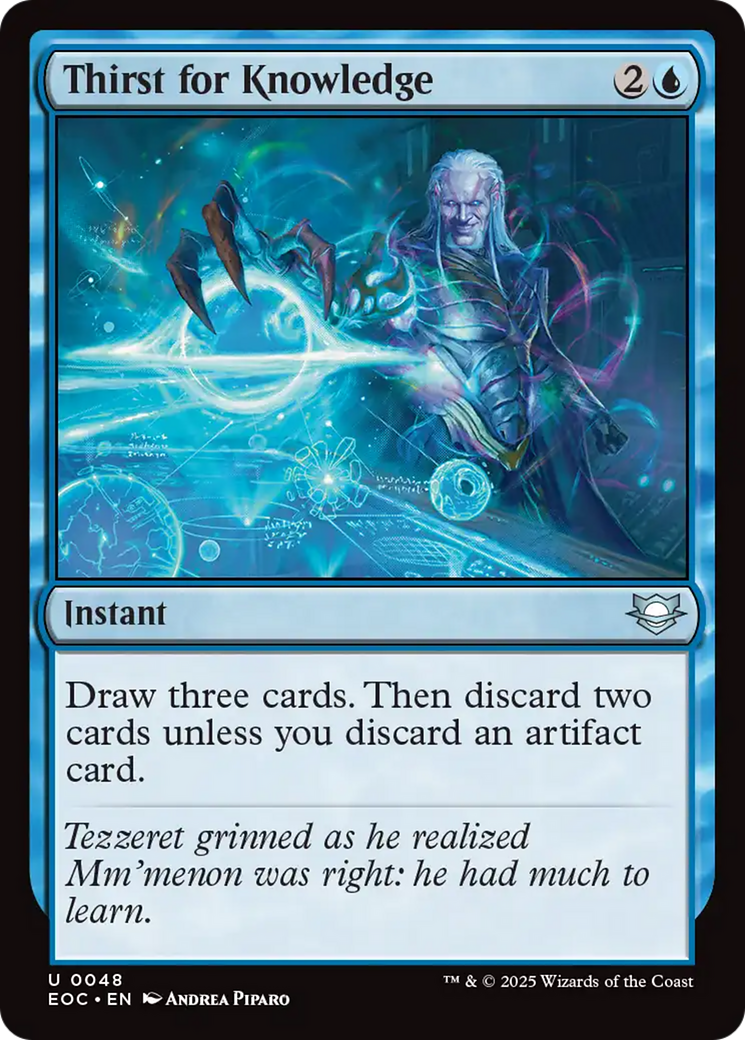 Thirst for Knowledge [Edge of Eternities Commander] | Card Citadel