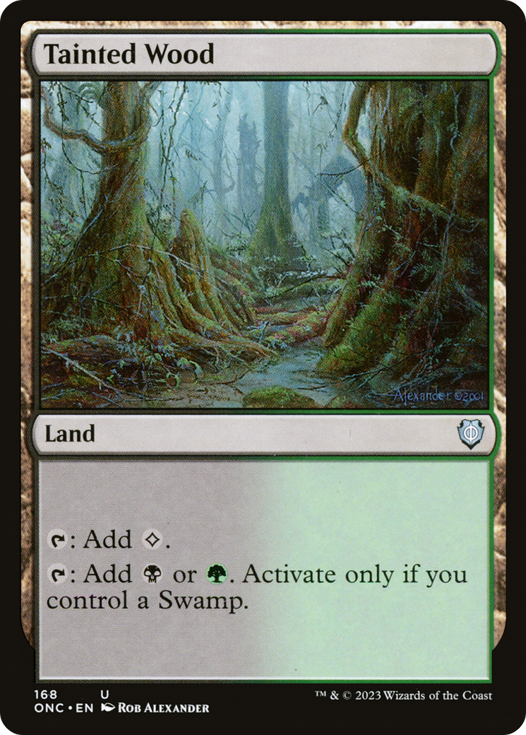 Tainted Wood [Phyrexia: All Will Be One Commander] | Card Citadel