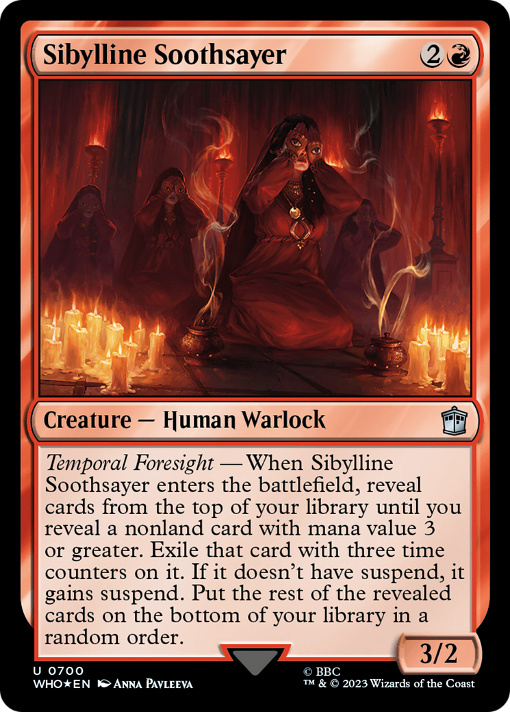 Sibylline Soothsayer (Surge Foil) [Doctor Who] | Card Citadel