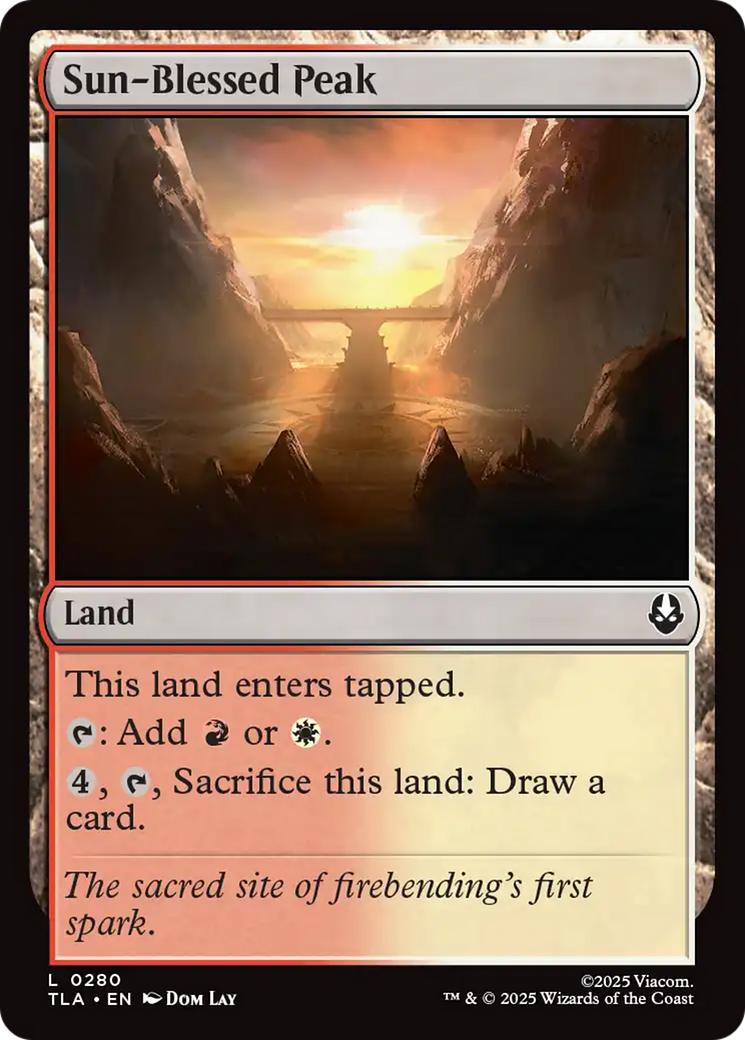 Sun-Blessed Peak [Avatar: The Last Airbender] | Card Citadel