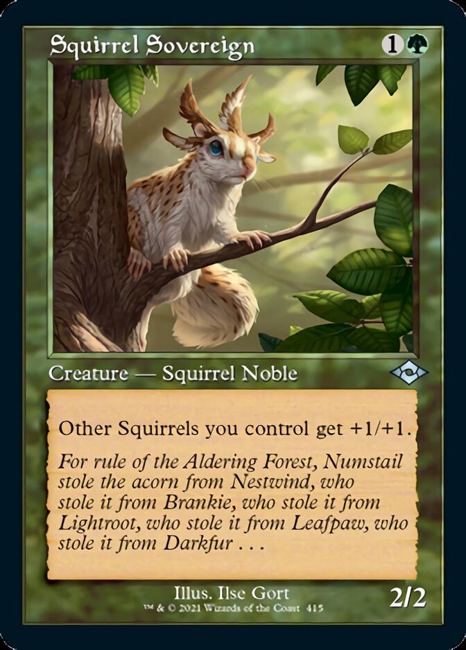 Squirrel Sovereign (Retro Foil Etched) [Modern Horizons 2] | Card Citadel