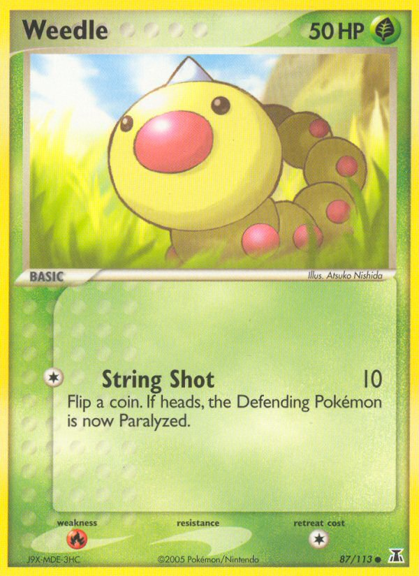 Weedle (87/113) [EX: Delta Species] | Card Citadel