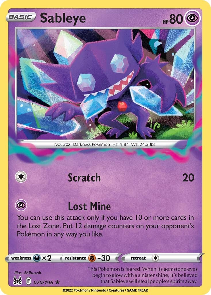 Sableye (070/196) [Sword & Shield: Lost Origin] | Card Citadel